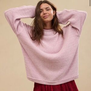 aerie long weekend waffle sweatshirt